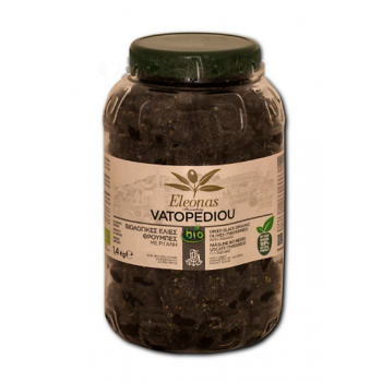 Măsline bio uscate throumba cu oregano, 1,4kg Mănăstirea Vatoped