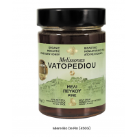 Miere bio de pin Manastirea Vatoped Sf. Munte Athos- 450 gr Miere bio de pin Manastirea Vatoped Sf. Munte Athos- 450 gr