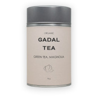 Ceai organic verde, magnolie - cutie metalica vrac 70g, Gadal Tea