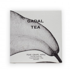 Ceai organic de pere, mere si struguri - 15 pliculete piramide, Gadal Tea