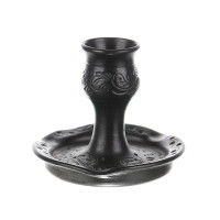 Sfeșnic ceramică neagră de Corund 10,5 cm Model 1 Sfeșnic ceramică neagră de Corund 10,5 cm Model 1
