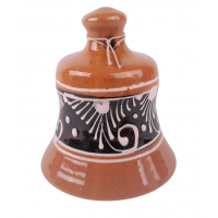 Clopoțel din ceramică maro de Corund 8 cm Clopoțel din ceramică maro de Corund 8 cm