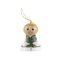 Clopoțel din ceramică pictat manual băiat Clopoțel din ceramică pictat manual băiat