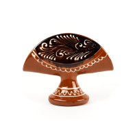 Suport serveșele ceramică maro cu model negru/alb Corund Suport serveșele ceramică maro cu model negru/alb Corund