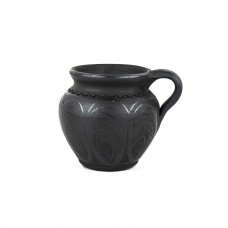 Cană din ceramică neagră de Marginea 300 ml