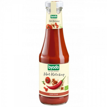 Ketchup picant fara gluten bio Byodo, 500ml