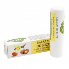 Balsam de buze cu ulei de argan, macadamia si aroma de vanilie 4.8 g, Verre de Nature 
