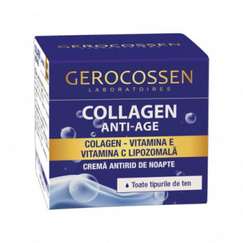 Crema antirid de noapte Collagen Anti-Age 50ml Gerocossen
