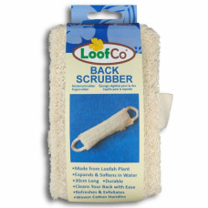 Burete exfoliant pentru spate cu mânere, LoofCo, 30x10 cm