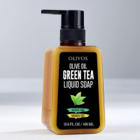 Sapun lichid calmant cu ulei de masline si ceai verde, Olivos, 450 ml Sapun lichid calmant cu ulei de masline si ceai verde, Olivos, 450 ml