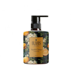 Săpun lichid Sunlit Citrus cu parfum de mandarină, Olivos, 500 ml