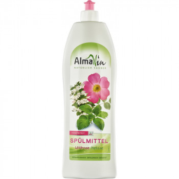 Detergent de vase cu trandafir salbatic si melisa AlmaWin, 1L