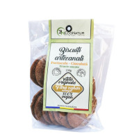 Biscuiţi artizanali cu portocale şi ciocolată, fără zahăr 150g Econatur Biscuiţi artizanali cu portocale şi ciocolată, fără zahăr 150g Econatur