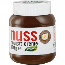 Crema de ciocolata cu alune Nuss-Nougat bio Dennree, 400g