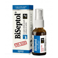 BiSeptol spray 20 ml cu propolis, albastru de metilen si argint coloidal, fara alcool BiSeptol spray 20 ml cu propolis, albastru de metilen si argint coloidal, fara alcool