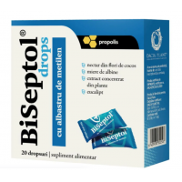 BiSeptol drops - cu propolis si albastru de metilen (20 buc) Dacia Plant BiSeptol drops - cu propolis si albastru de metilen (20 buc) Dacia Plant